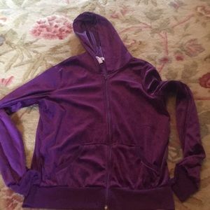 Velour zip up